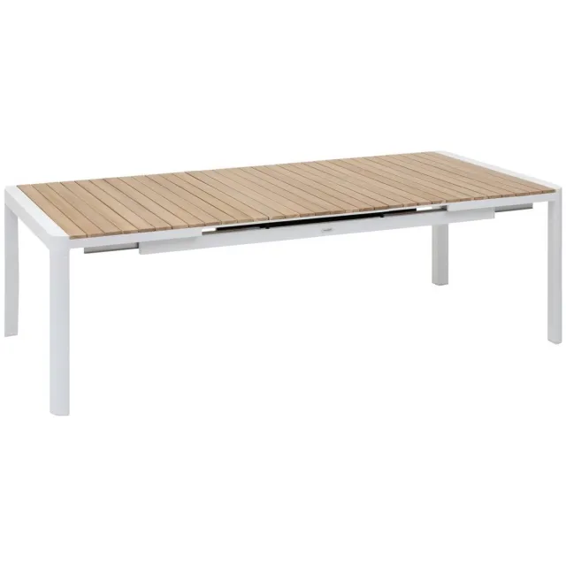 Hespéride Uitschuifbare tuintafel voor 12 personen van acaciahout PARADIZE Blanc