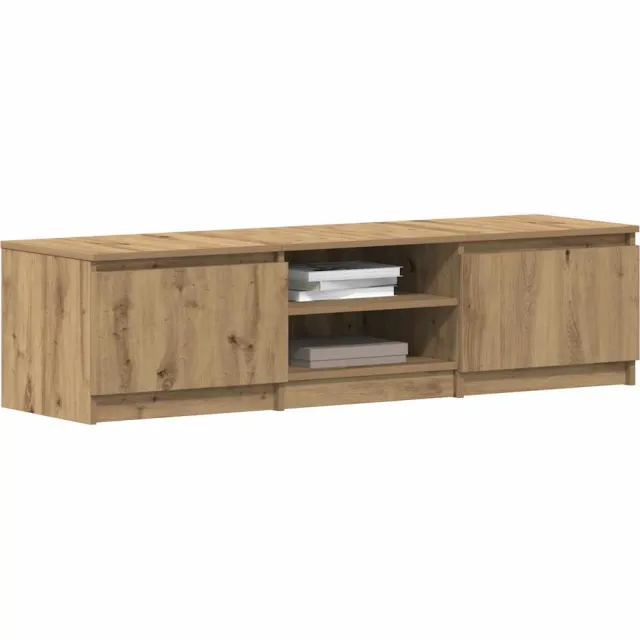 vidaXL Tv-meubel 140x40x36 cm bewerkt hout artisanaal eikenkleurig Bruin