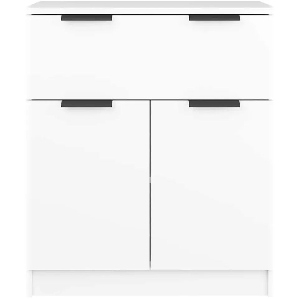 vidaXL Dressoir 60x30x70 cm bewerkt hout wit, foto 4