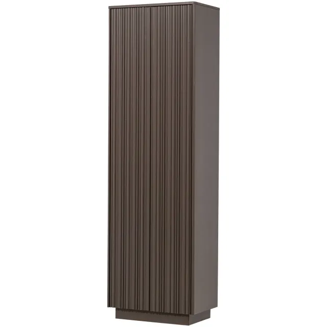 WOOOD Nova Hoge Kast - Grenen - Truffel Bruin - 215x67x40 truffle brown