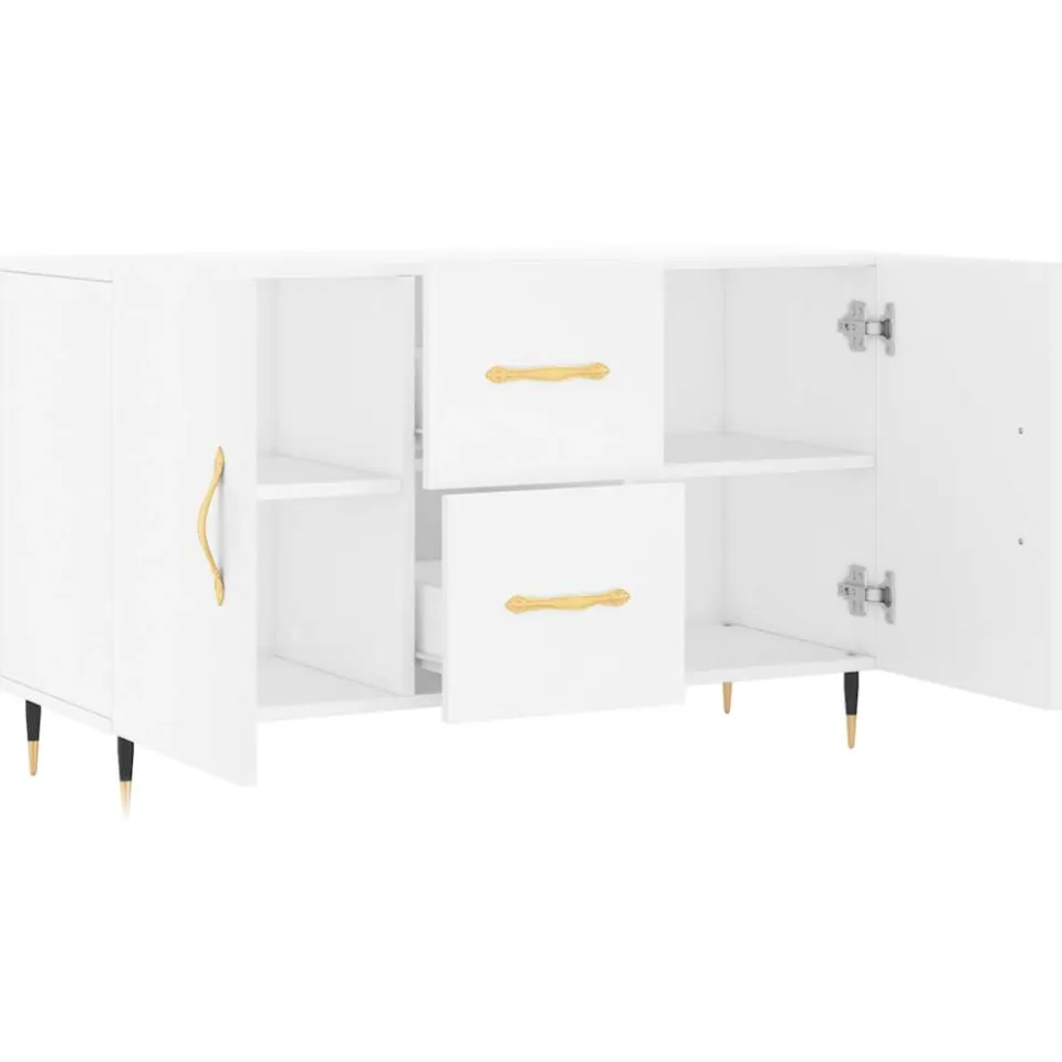 vidaXL Dressoir 100x36x60 cm bewerkt hout wit