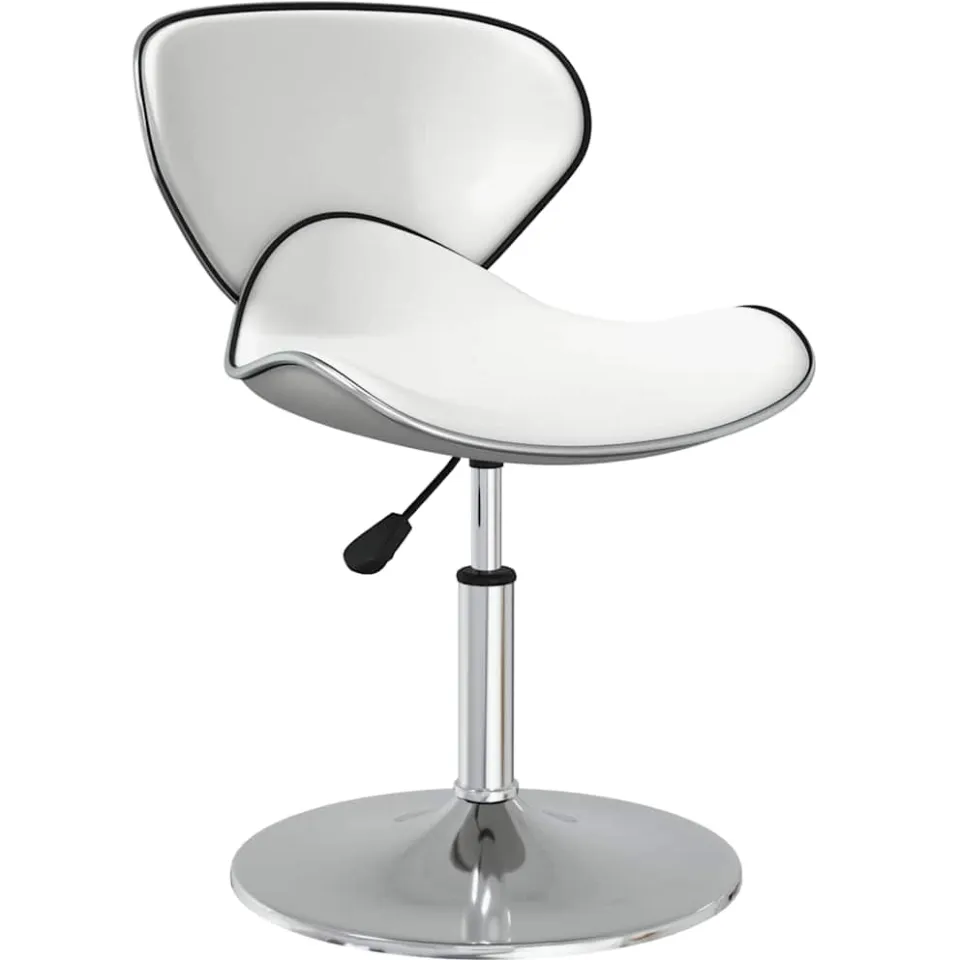 vidaXL Eetkamerstoelen 2 st kunstleer wit