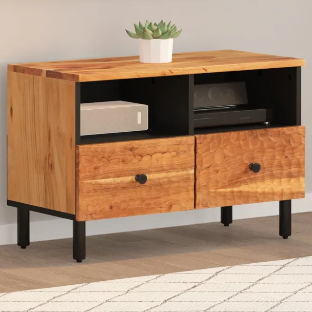 vidaXL Tv-meubel 70x33x46 cm massief acaciahout bruin, foto 2