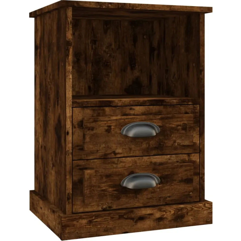 vidaXL Nachtkastje 43x36x60 cm gerookt eikenkleurig Bruin
