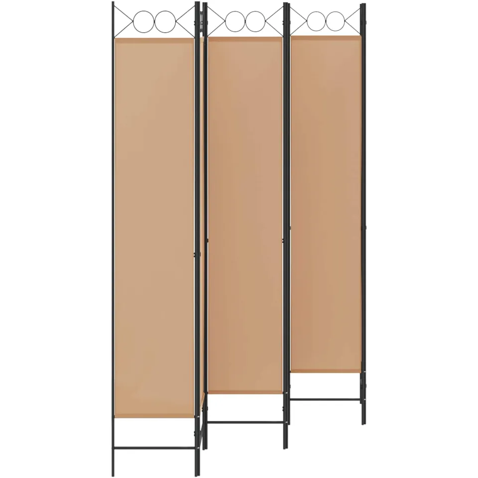 vidaXL 6-Panelen Kamerscherm Beige 240 x 220 cm Stof, foto 3