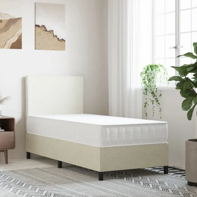 vidaXL Pocketveringmatras middelhard-hard 80x200 cm Wit