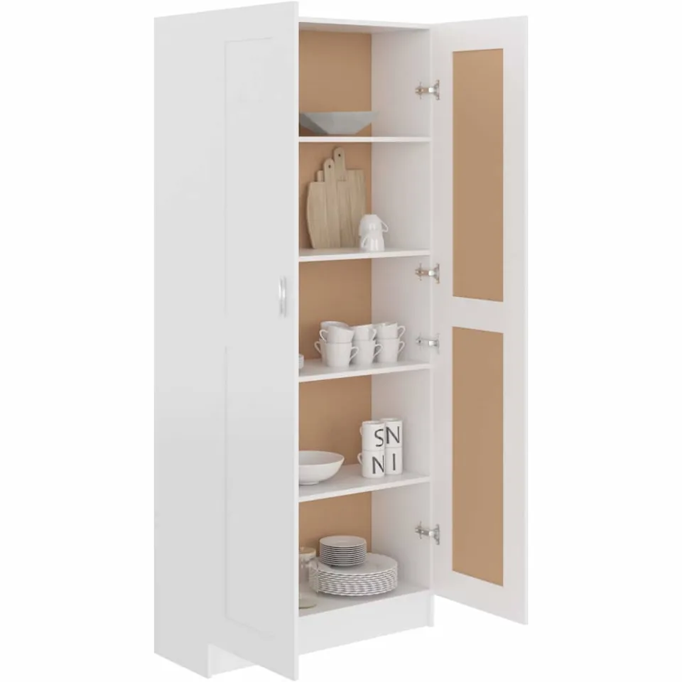 vidaXL Boekenkast 82,5x30,5x185,5 cm bewerkt hout wit