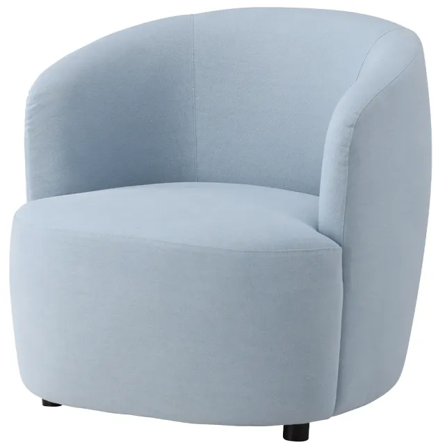 Nest living Boyd linnen fauteuil blauw