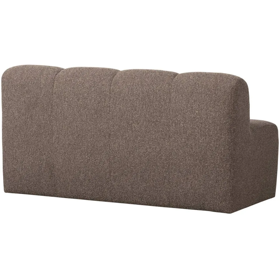 WOOOD Mojo eetbankje met rugleuning bouclé bruin melange, foto 2