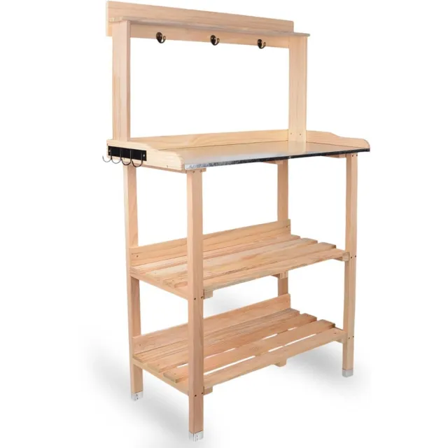 DailySupplies® Oppottafel - Tuinwerktafel - Tuinwerkbank - Licht Bruin