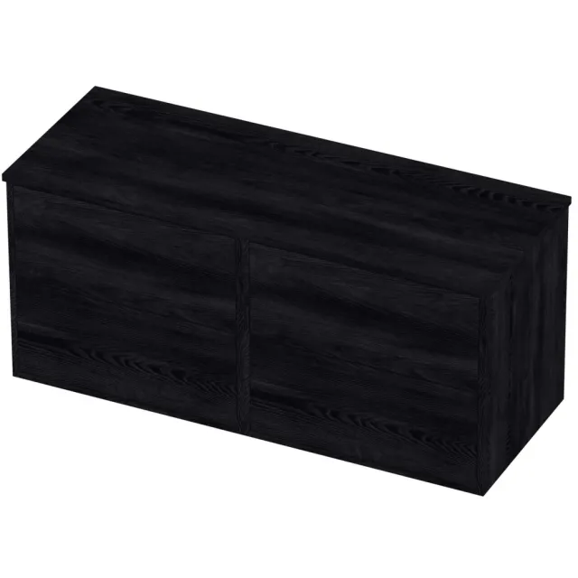Proline Deck Badmeubelset Voor Grepen Symmetrisch Kader 120x46x54 cm Black Oak Eiken