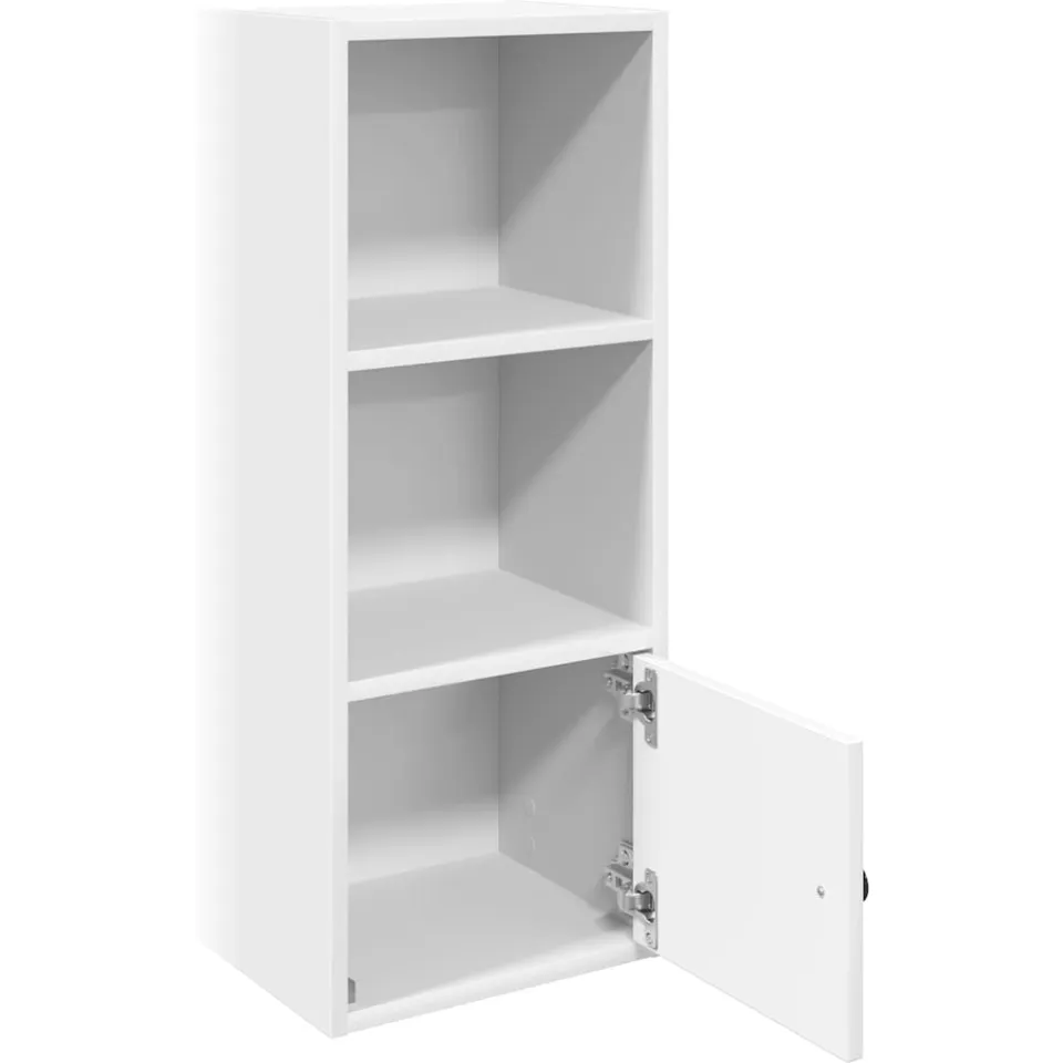 vidaXL Boekenkast 31x24x77 cm bewerkt hout wit, foto 4