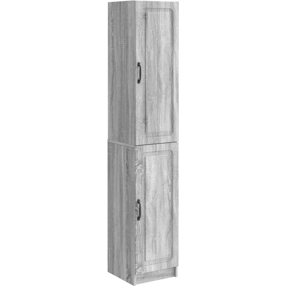 vidaXL Kastenset 2 st Grijs Sonoma Bewerkt hout, foto 3