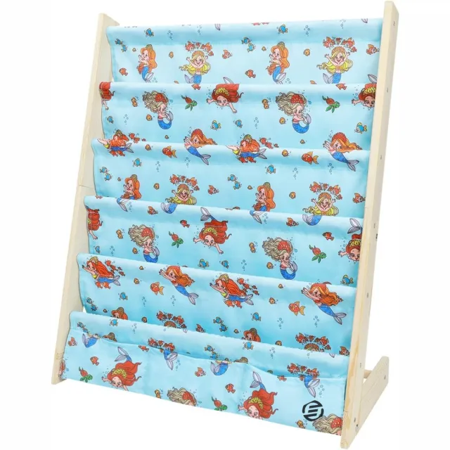 Equivera Boekenrek Kind - Boekenrek - Boekenkast Kind - Boekenrek Kinderkamer - Boekenplank - Boekenplank Kinderkamer blauw