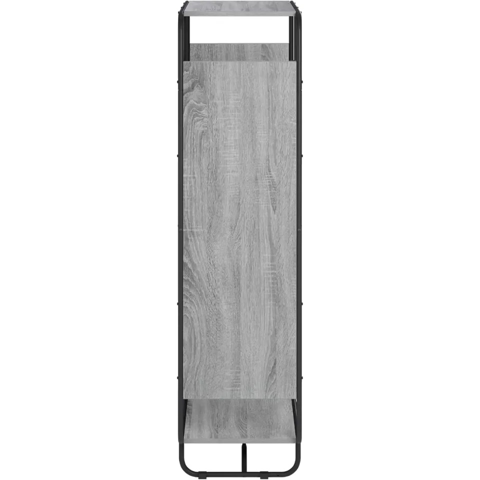 vidaXL Hoge kast Grijs Sonoma 80 x 37,5 x 144 cm Bewerkt hout, foto 4