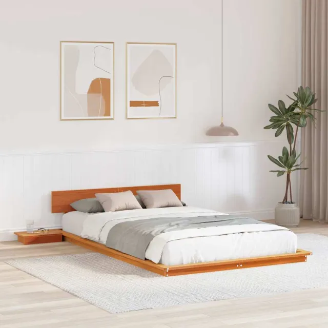 vidaXL Bedframe Bruin 120 x 190 cm Hout