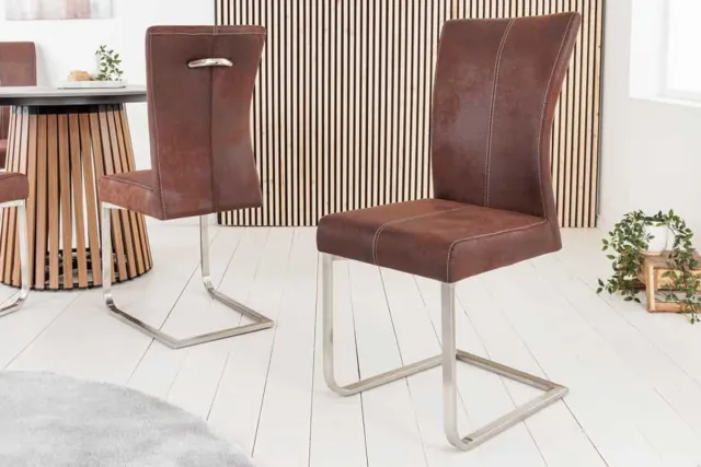 Invicta Interior Sledestoel SAMSON donker koffie roestvrijstalen frame met comforthandgreep - 35767 Zie omschrijving