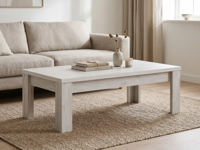 Mobistoxx Salontafel ELVITA 120 cm gebleekte eik