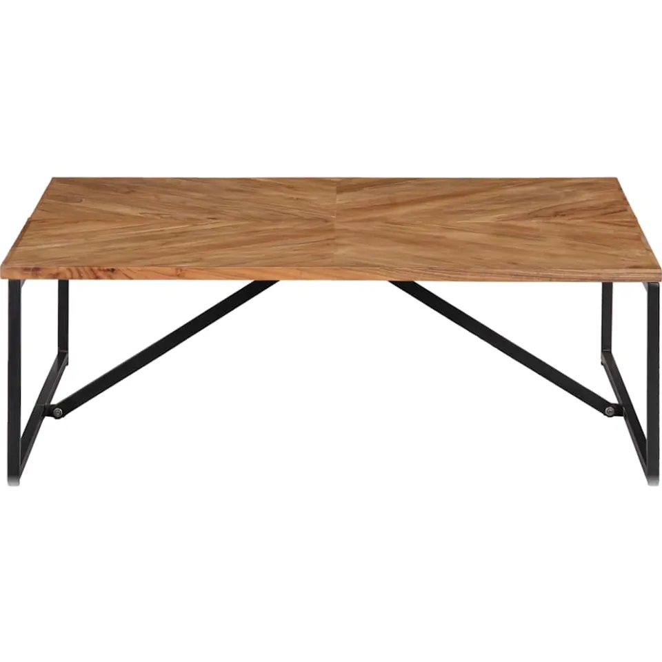 vidaXL Salontafel 110x110x36 cm massief acaciahout Bruin