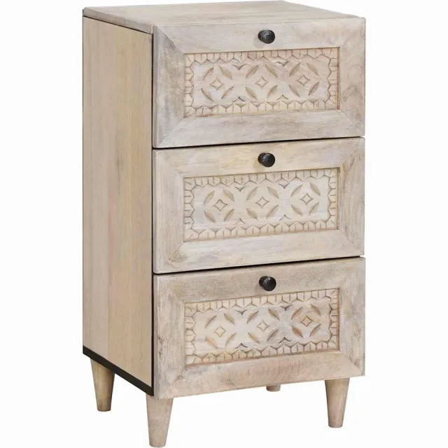 vidaXL Dressoir met lade Wit 33.5 x 40 x 75 cm