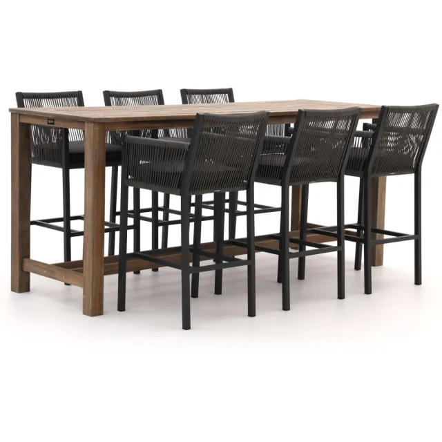 Manifesto Furniture Manifesto Rivola/ROUGH-X 240cm barset 7-delig Bruin