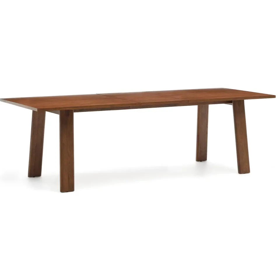 Kave Home Arlen uitschuifbare eettafel walnoot, foto 3