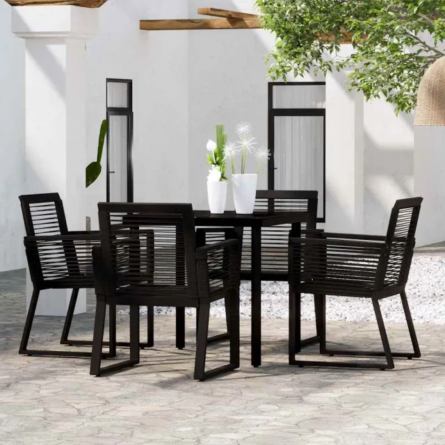 vidaXL 5-delige Tuinset zwart, foto 2