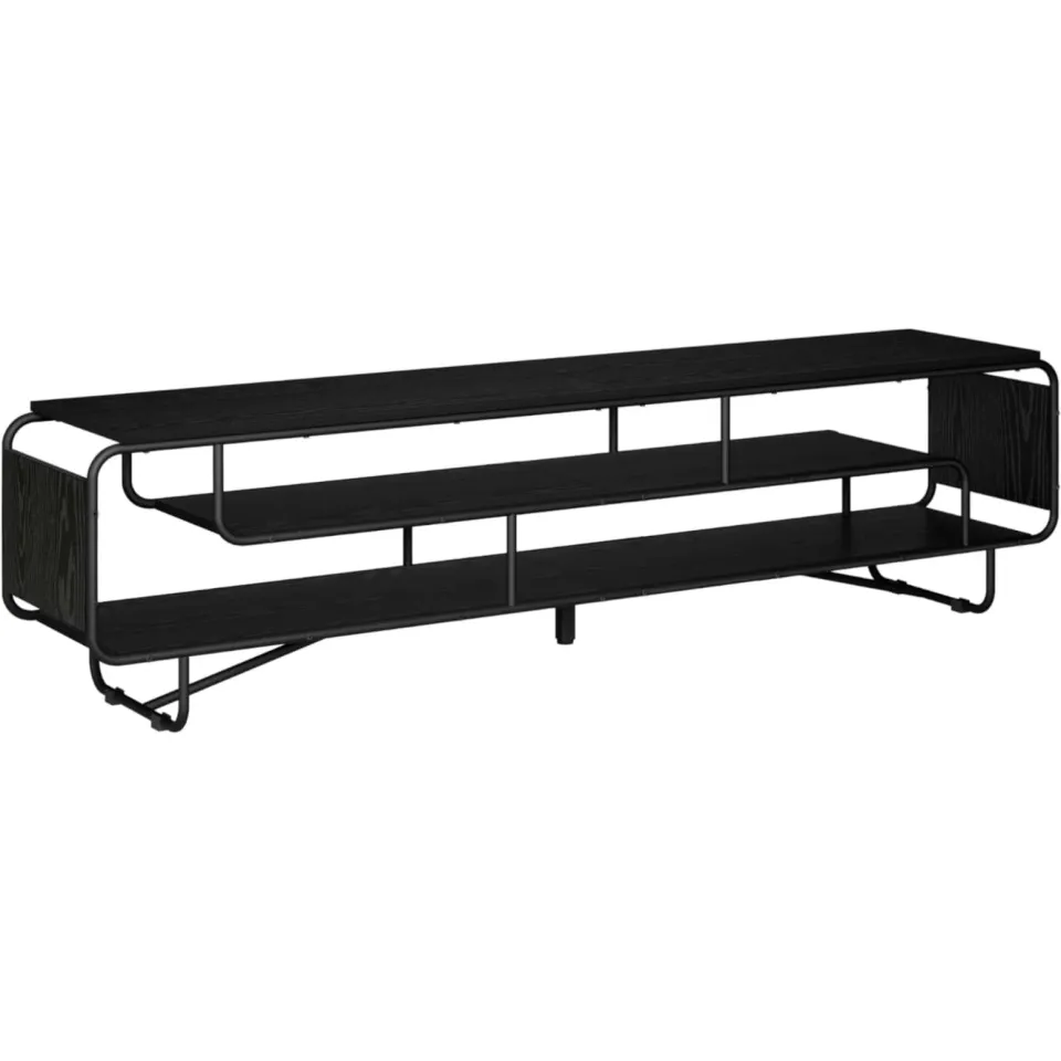 vidaXL TV-standaard 180 x 36 x 45 cm Zwart eiken Bewerkt hout, foto 3