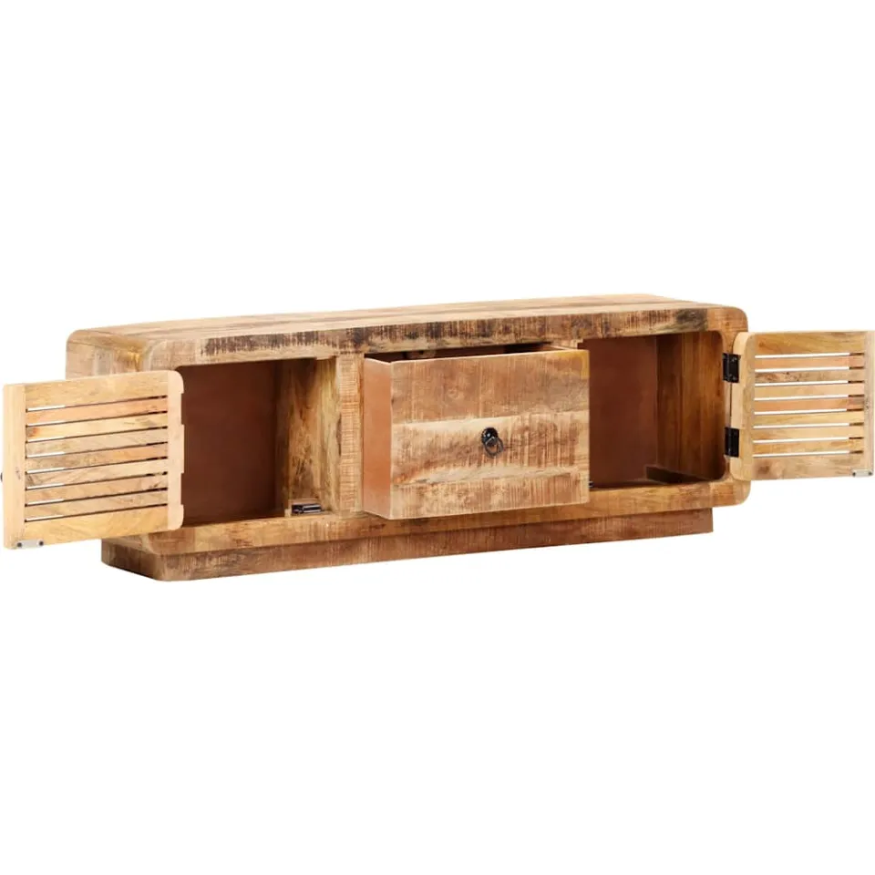 vidaXL Tv-meubel 120x30x40 cm ruw mangohout bruin, foto 2