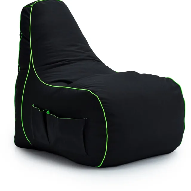 Game over Gaming Zitzak - Woonkamer Beanbag - zitzak stoel voor game - beanbag - Gaming zitzak volwassenen - Bean bag Voor Binnen Limegroen