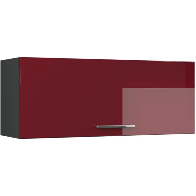 Vicco Hangkast Fame-Line, Bordeauxrode hoogglans/Antraciet, 100 cm