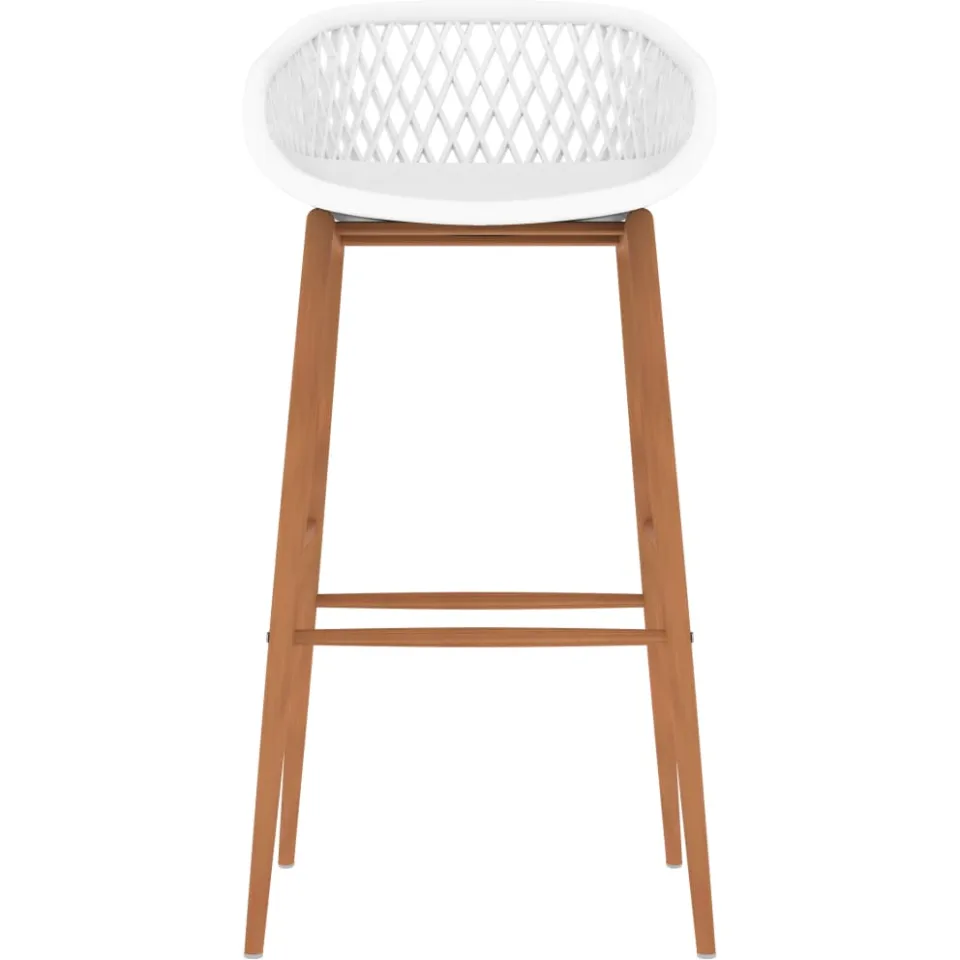 vidaXL Barstoelen 2 st wit, foto 3