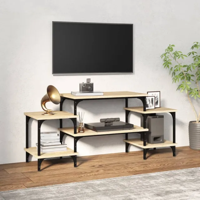 vidaXL Tv-meubel 117x35x52 cm bewerkt hout sonoma eikenkleurig Bruin