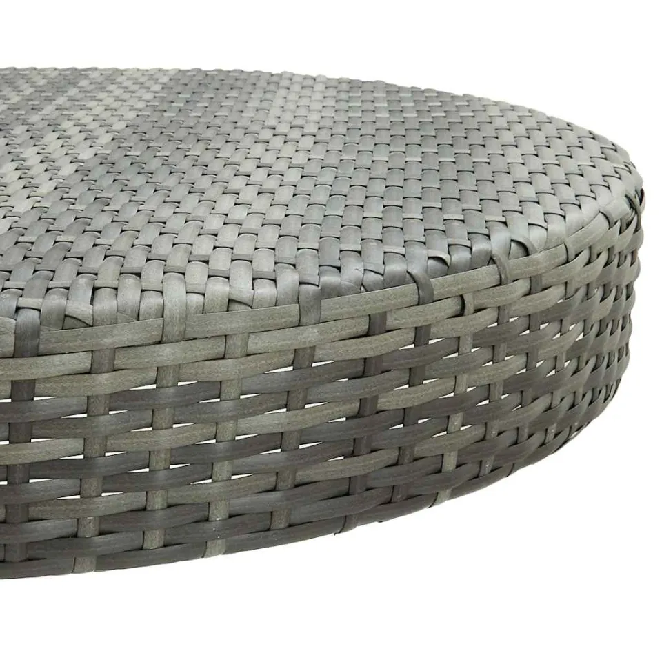 vidaXL Tuintafel 75,5x106 cm poly rattan grijs, foto 3
