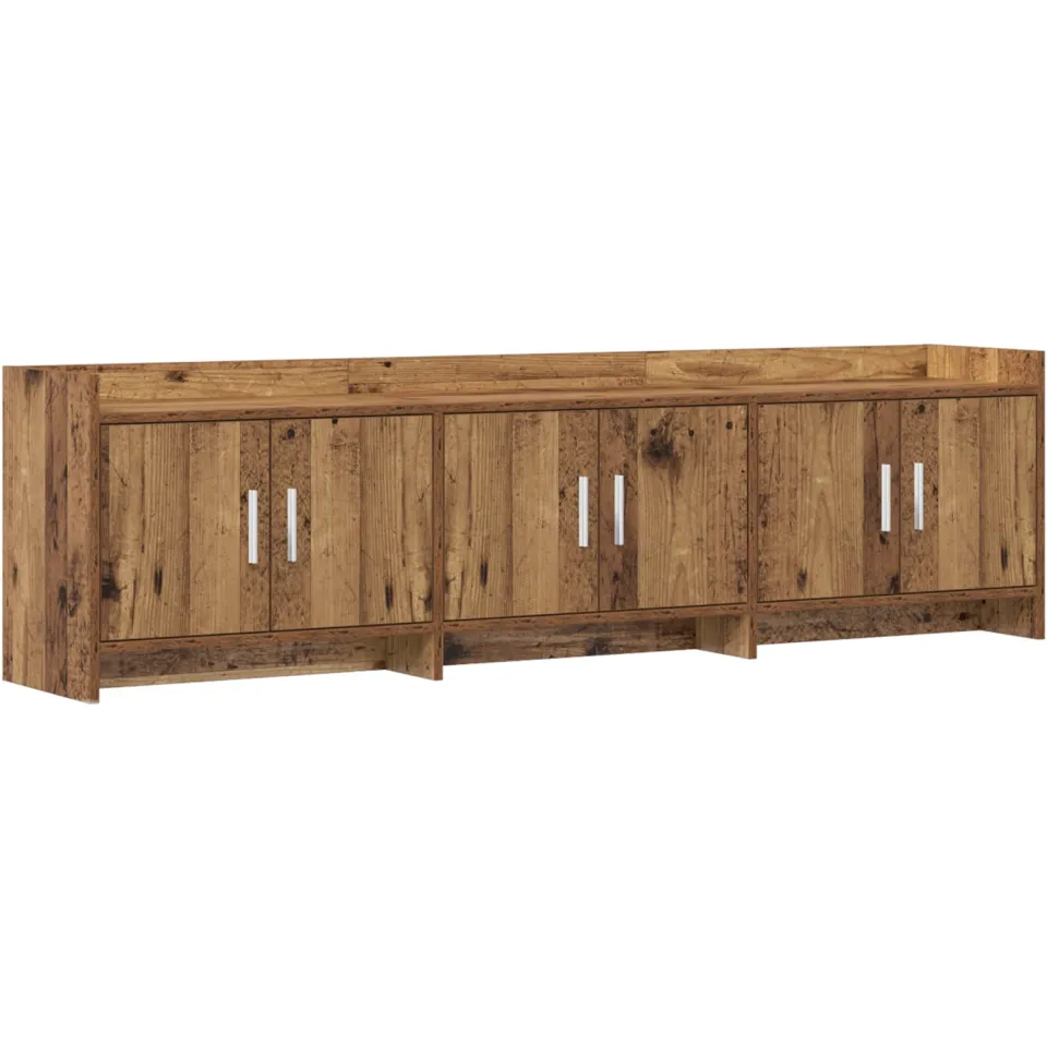 vidaXL TV-kast 168 x 33 x 47 cm Oud hout Bewerkt hout bruin, foto 3