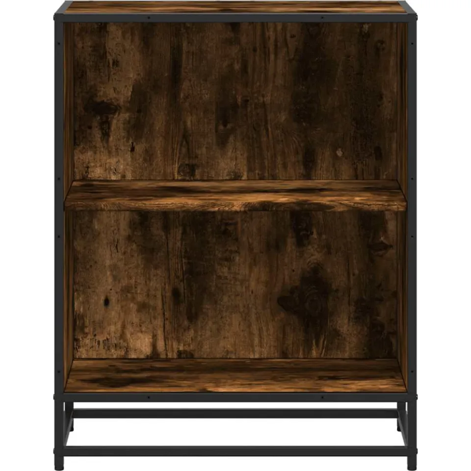 vidaXL Boekenkast 60x35x76 cm bewerkt hout gerookt eikenkleurig, foto 4