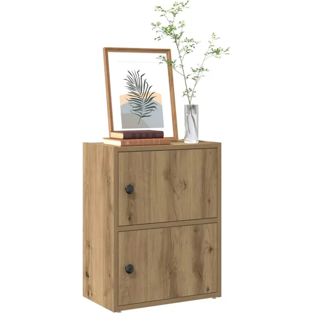 vidaXL Boekenkast 40x24x52 cm bewerkt hout artisanaal eikenkleurig Bruin