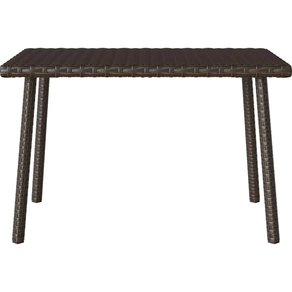 vidaXL Tuin salontafel rechthoekig 60x40x37 cm poly rattan bruin, foto 4