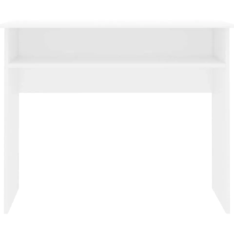 vidaXL Bureau 90x50x74 cm bewerkt hout wit