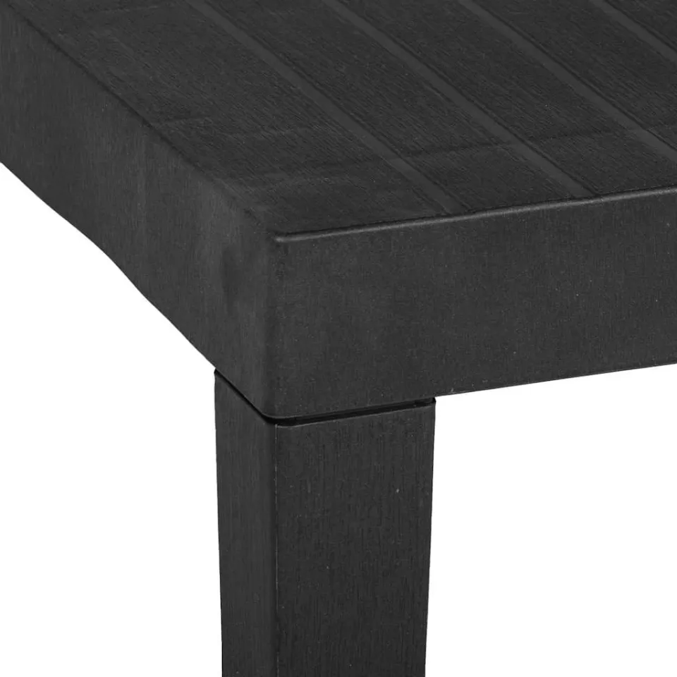 vidaXL Tuintafel 79x65x72 cm kunststof grijs, foto 4