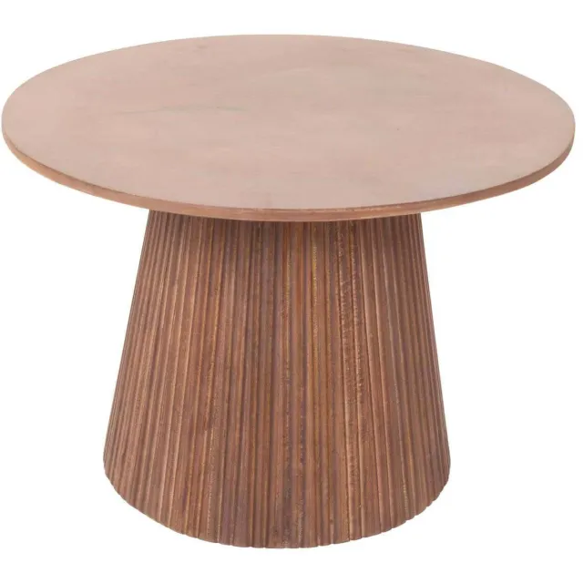 Giga Meubel Salontafel Salvador - Donkerbruin Hout - 60x60x41cm