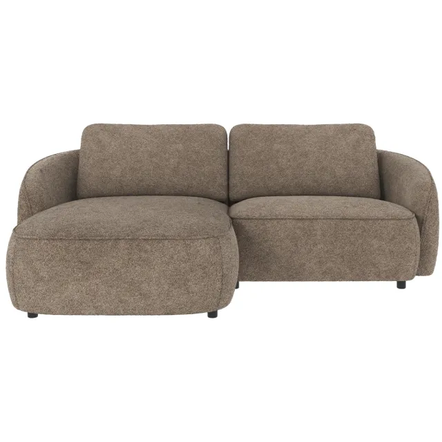 Rowico Home Norris gestoffeerde 3-zits hoekbank bruin - links - 226 cm