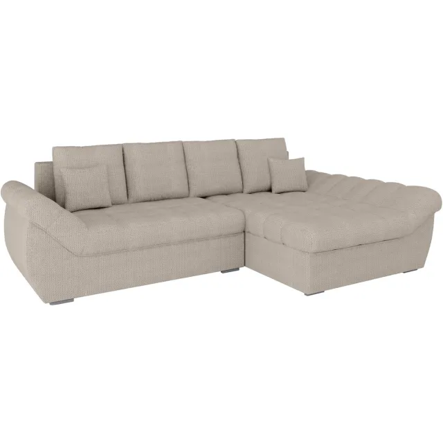 Homesy The Essence of Comfort Hoekbank ZAYA Modern Design Rechts Comfortabel Stijlvolle Hoekzetel Beige RECHTS