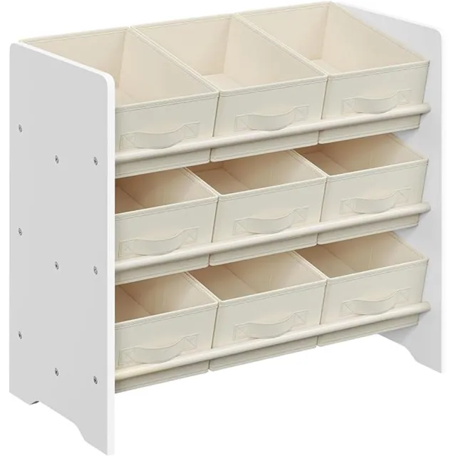 MAZAZU Kinderplank - Speelgoedplank - Kinderboekenkast - Wolken Wit - 62.5x29.5x60