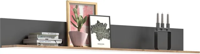 Xonox.Home Mason wandplank 91x193 cm Braun / Grau