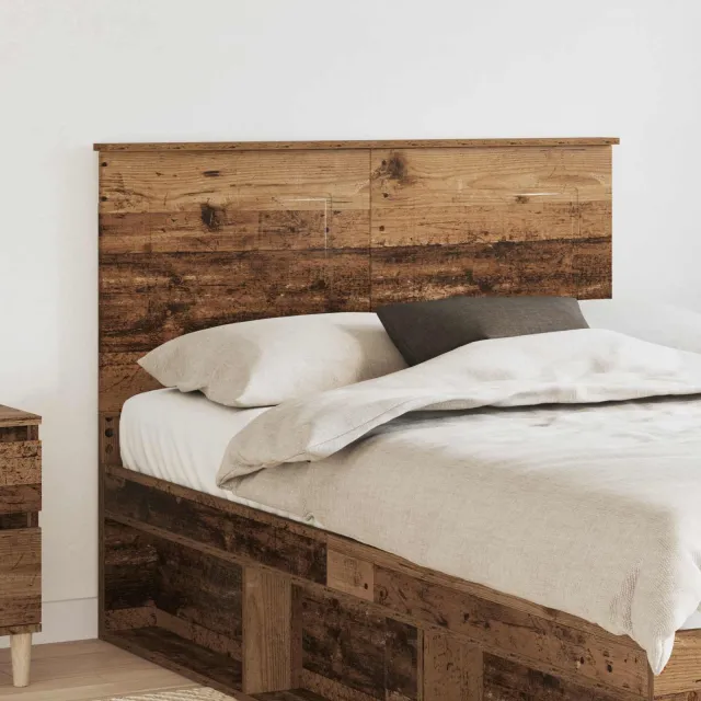 vidaXL Hoofdbord Oudhout 100 cm Geconstrueerd hout Bruin