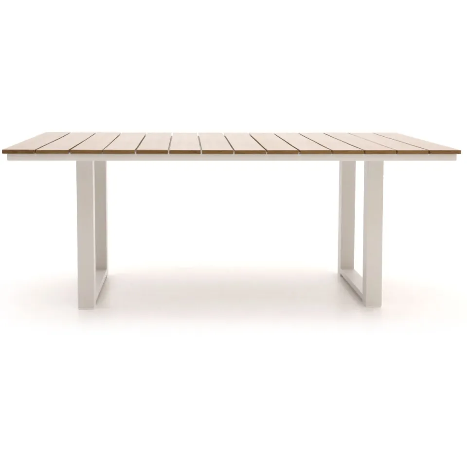 Bellagio tuinmeubelen Bellagio Fidenza lounge/dining tuintafel 160x90x62cm wit, foto 2