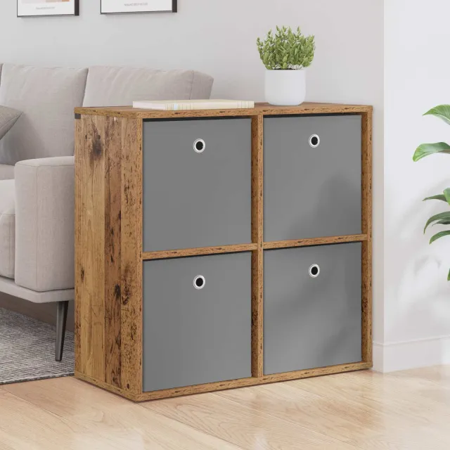 vidaXL Dressoir Oudhout 68,5 x 32 x 67 cm bruin, foto 2