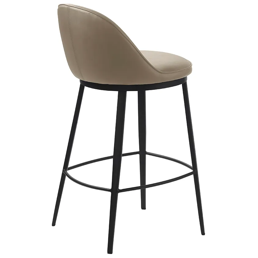 Olivine Lou barkruk kunstleer taupe - 68 cm, foto 2