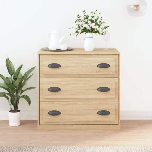 vidaXL Dressoir 70x35,5x67,5 cm bewerkt hout sonoma eikenkleurig, foto 2
